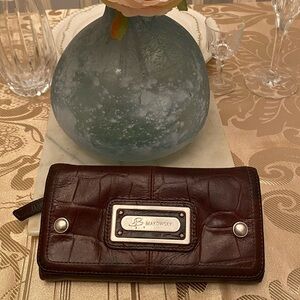 B.Makowski Brown leather wallet